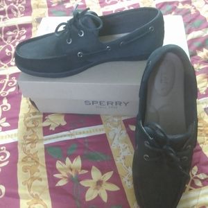 Black Unisex Koi fish boat Sperry's